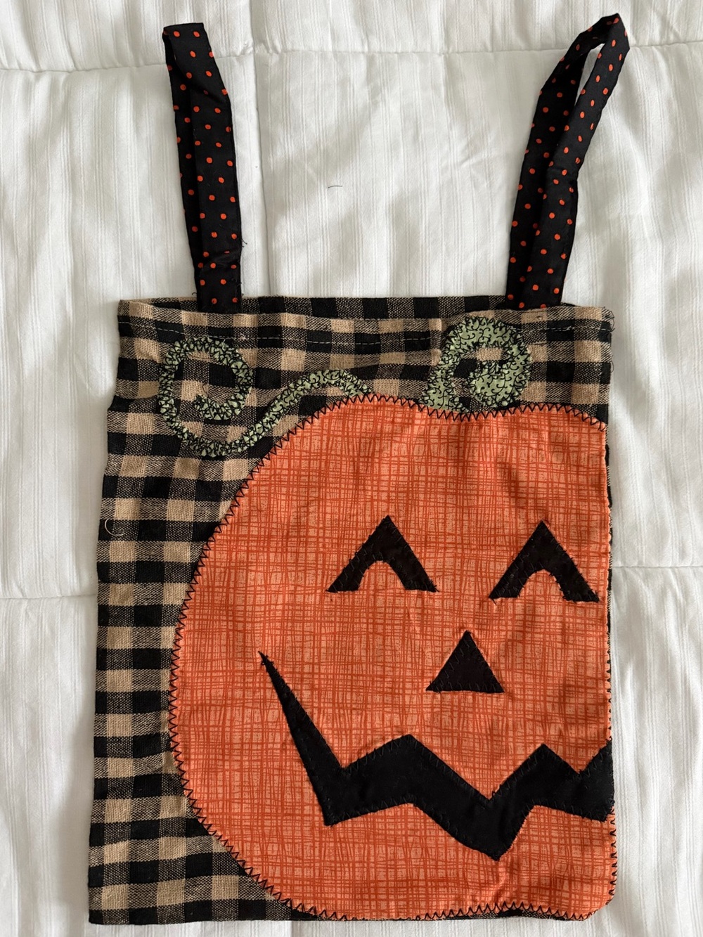Jack-O'-Lantern Tote Bag - Orange & Black